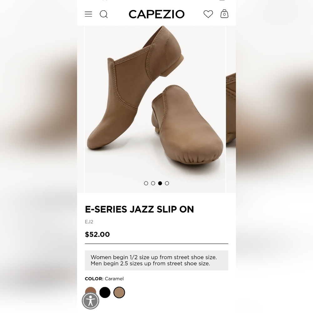 Capezio Jazz Dance Shoes 7W - Picture 9 of 9
